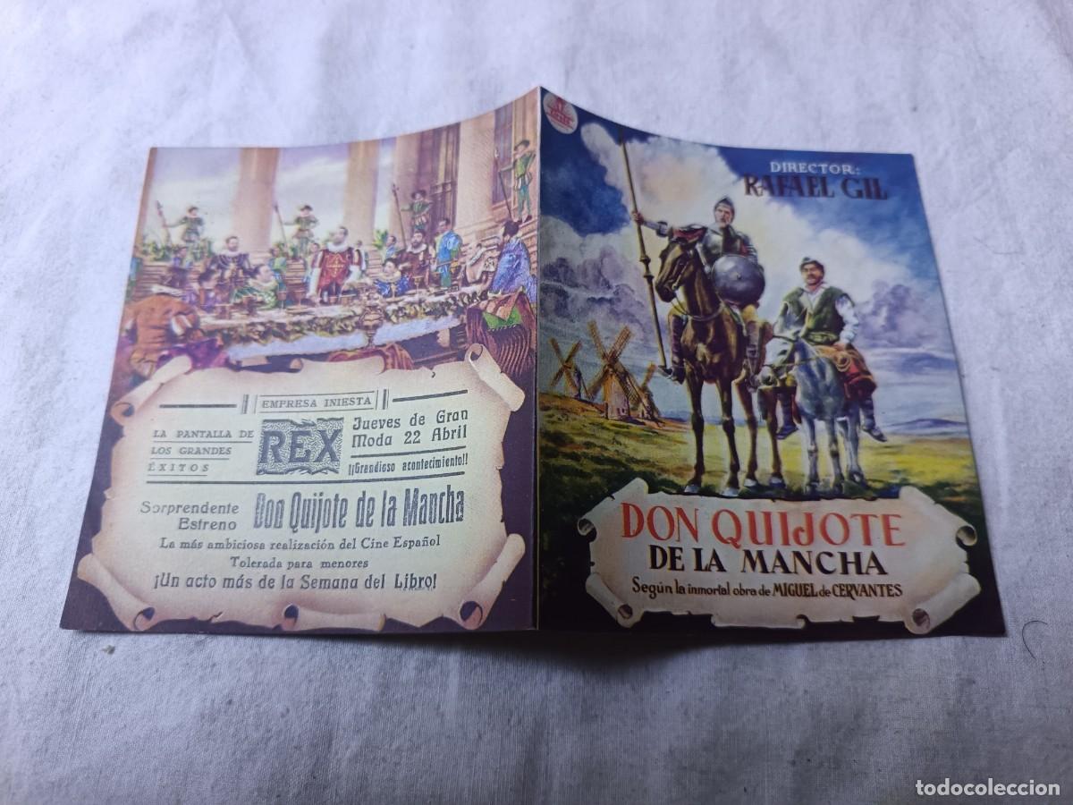 Cine: Folleto de Mano de Cine, Don Quijote de la Mancha