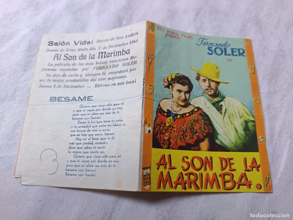 Cine: Folleto de Mano de Cine, Al Son de la Marimba