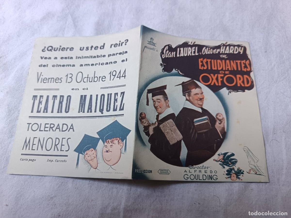 Cine: Folleto de Mano de Cine, Estudiantes de Oxford