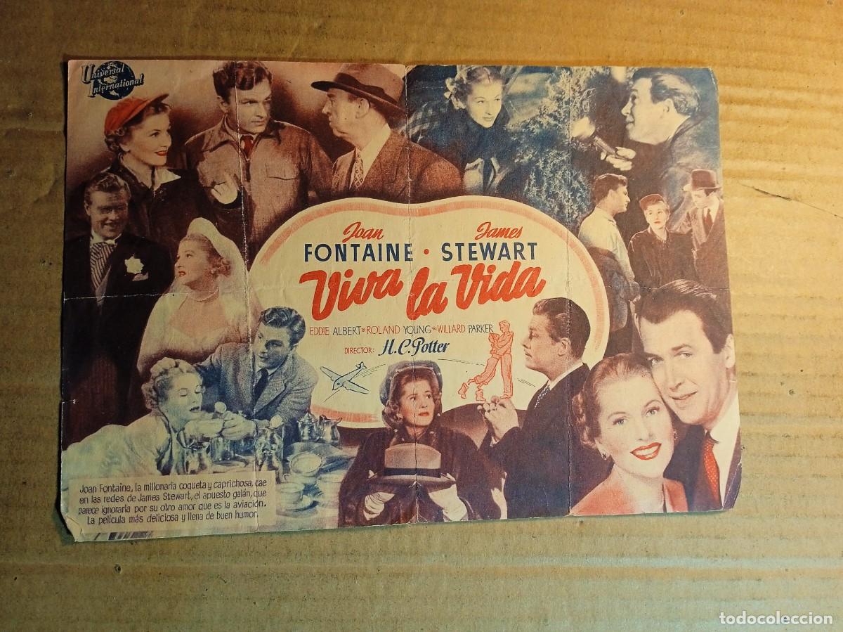 Cine: FOLLETO DE MANO GIGANTE DE LA PEL&Iacute;CULA VIVA LA VIDA