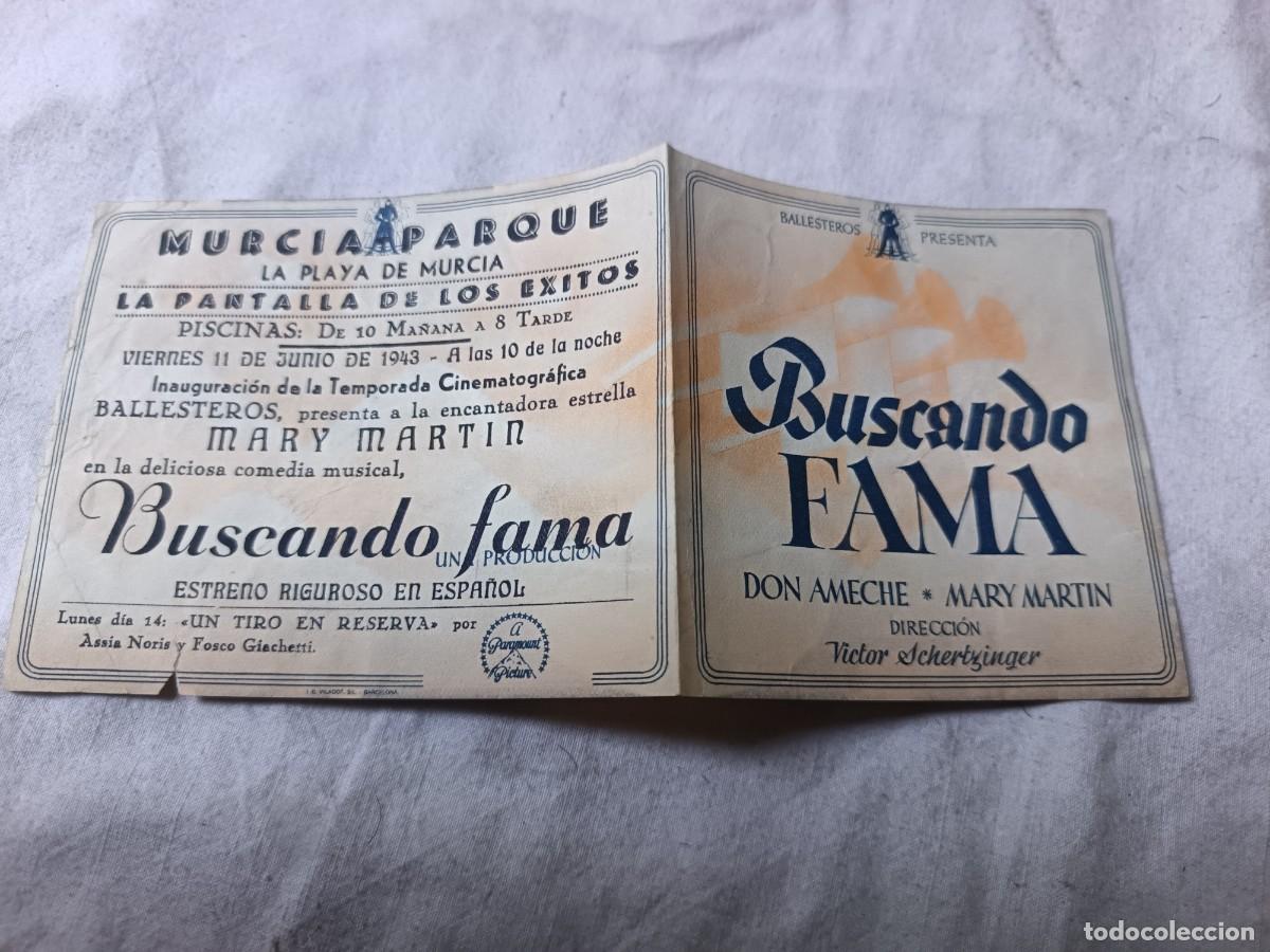 Cine: Folleto de Mano de Cine, Buscando Fama