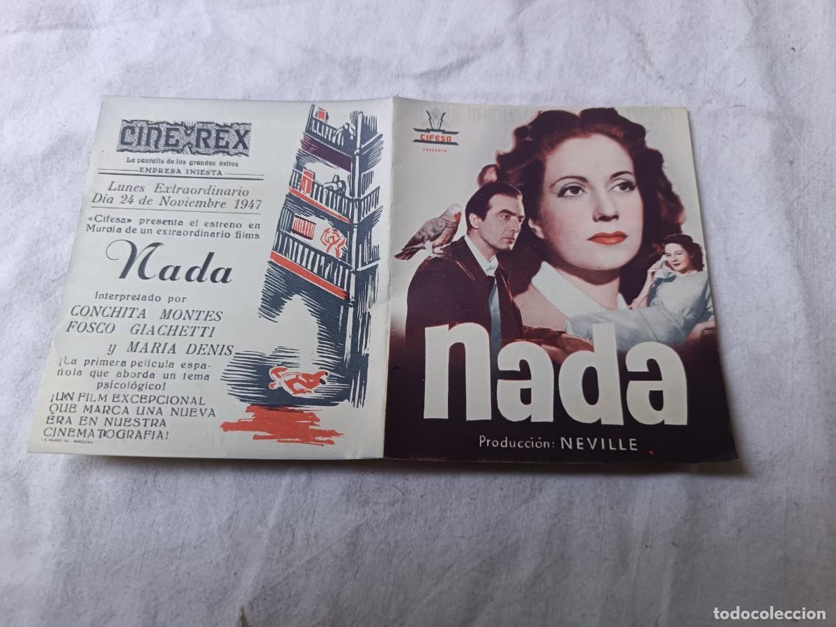 Cine: Folleto de Mano de Cine, Nada