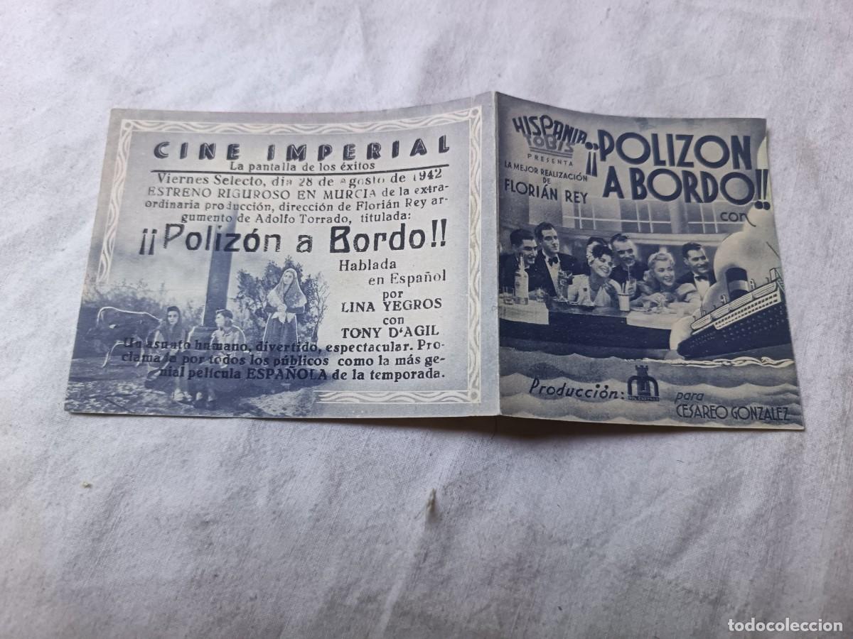 Cine: Folleto de Mano de Cine, Poliz&oacute;n a Bordo
