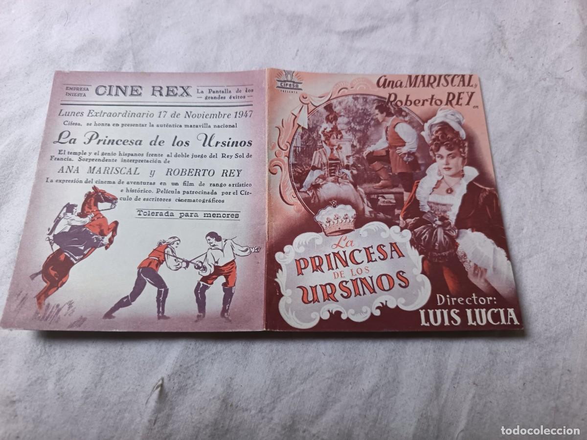 Cine: Folleto de Mano de Cine, La Princesa de los Ursinos