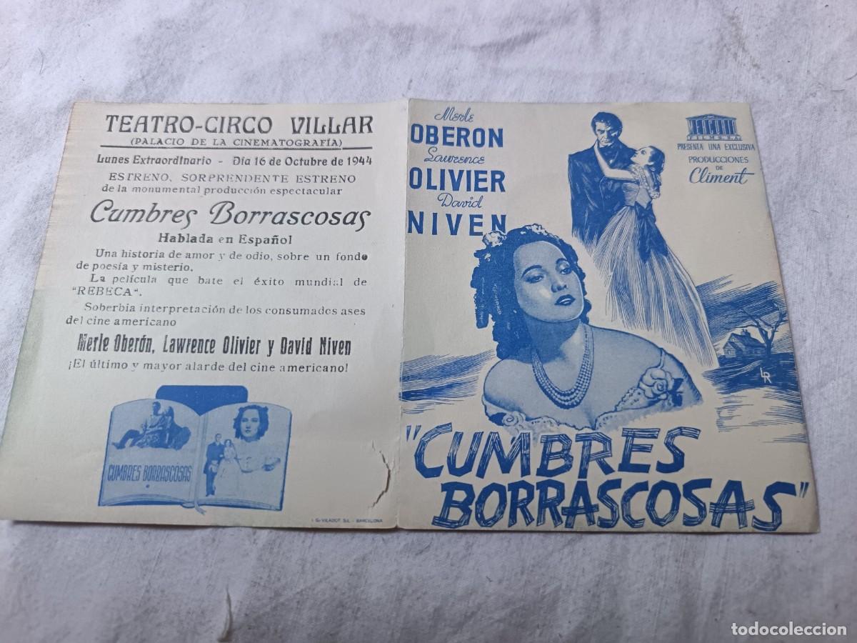 Cine: Folleto de Mano de Cine, Cumbres Borrascosas