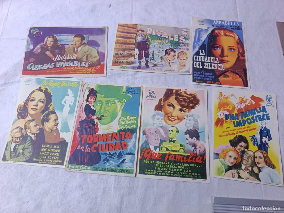 Cine: Lote de Folletos de Mano de Cine, varios t&iacute;tulos, a clasificar