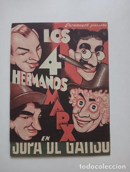 Cine: SOPA DE GANSO PROGRAMA DOBLE PARAMOUNT HERMANOS MARX