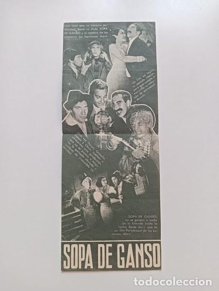 Cine: SOPA DE GANSO PROGRAMA DOBLE PARAMOUNT HERMANOS MARX - Foto 3