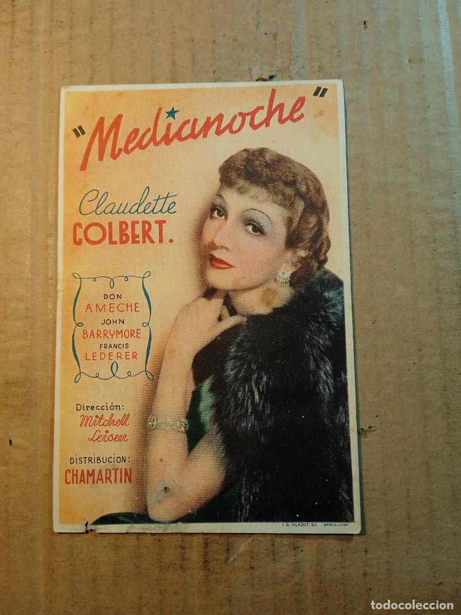  Flyers Publicitaires de films Anciens: FOLLETO DE MANO CON PUBLICIDAD MEDIANOCHE