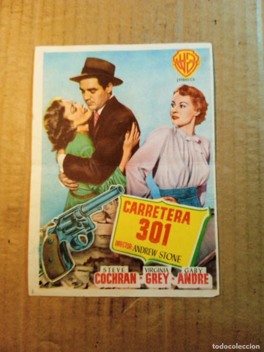  Flyers Publicitaires de films Anciens: FOLLETO DE MANO CON PUBLICIDAD CARRETERA 301