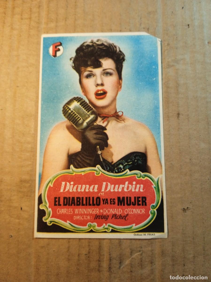 Cine: FOLLETO DE MANO CON PUBLICIDAD EL DIABLILLO YA ES MUJER
