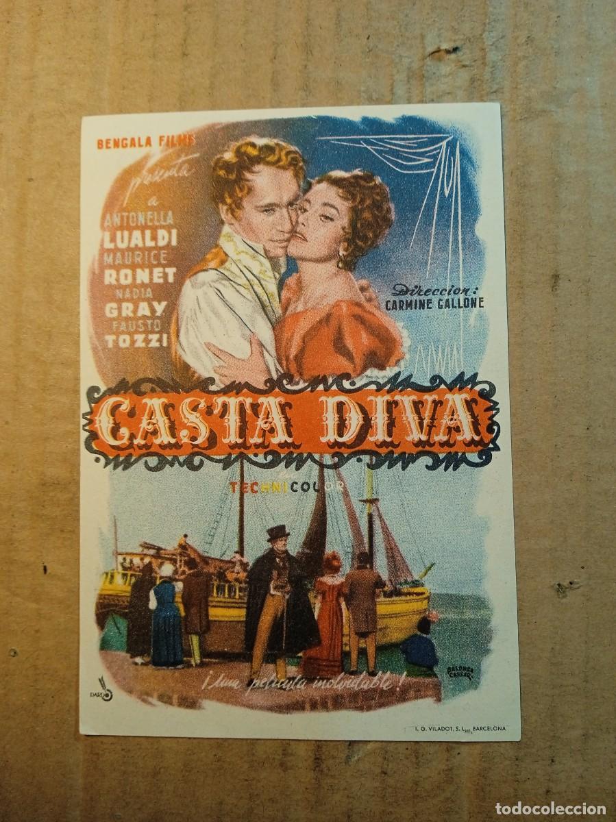 Cine: FOLLETO DE MANO CON PUBLICIDAD CASTA DIVA - Foto 1