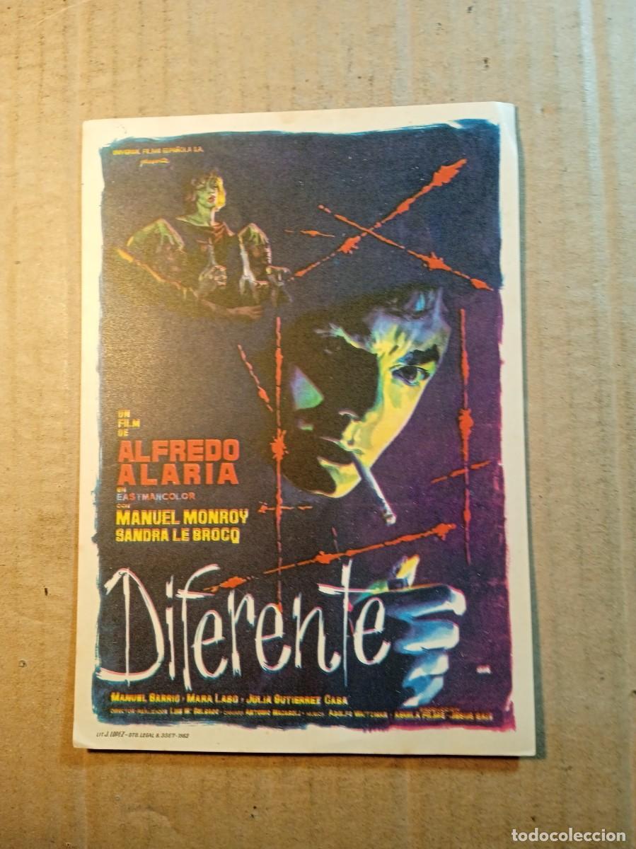 Cine: FOLLETO DE MANO CON PUBLICIDAD DIFERENTE