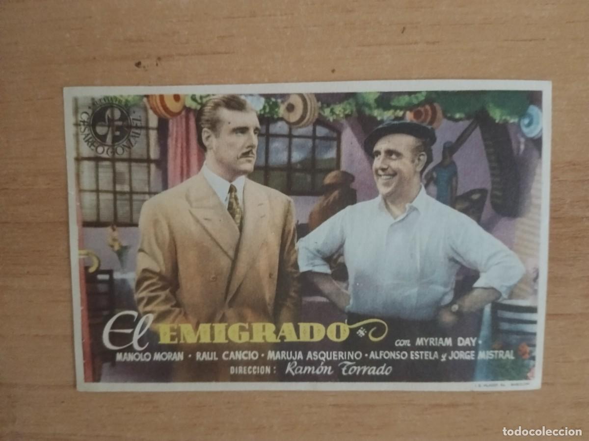 Cine: ROSA -PROGRAMA DE LA PELICULA --`EL EMIGRADO