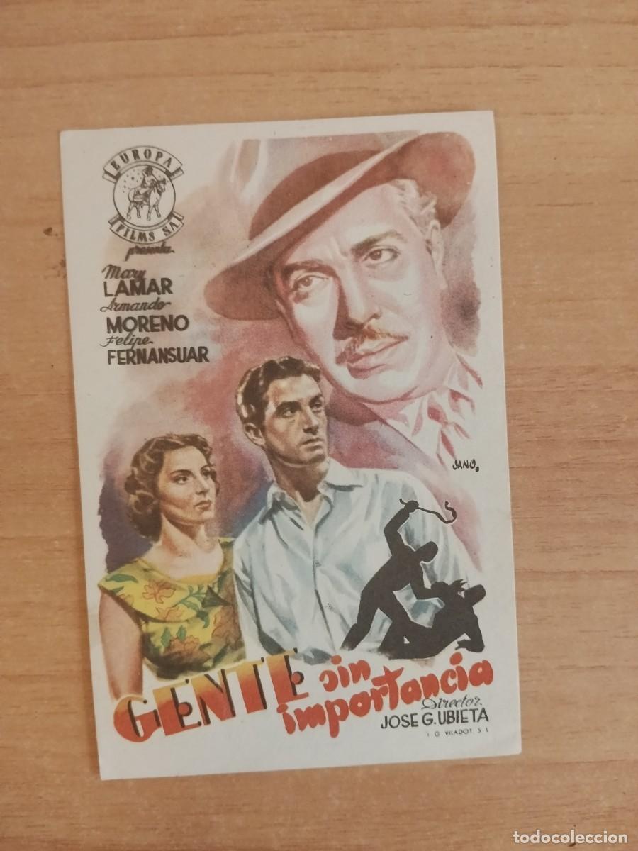 Cine: ROSA -PROGRAMA DE LA PELICULA --`GENTE SIN IMPORTANCIA ct