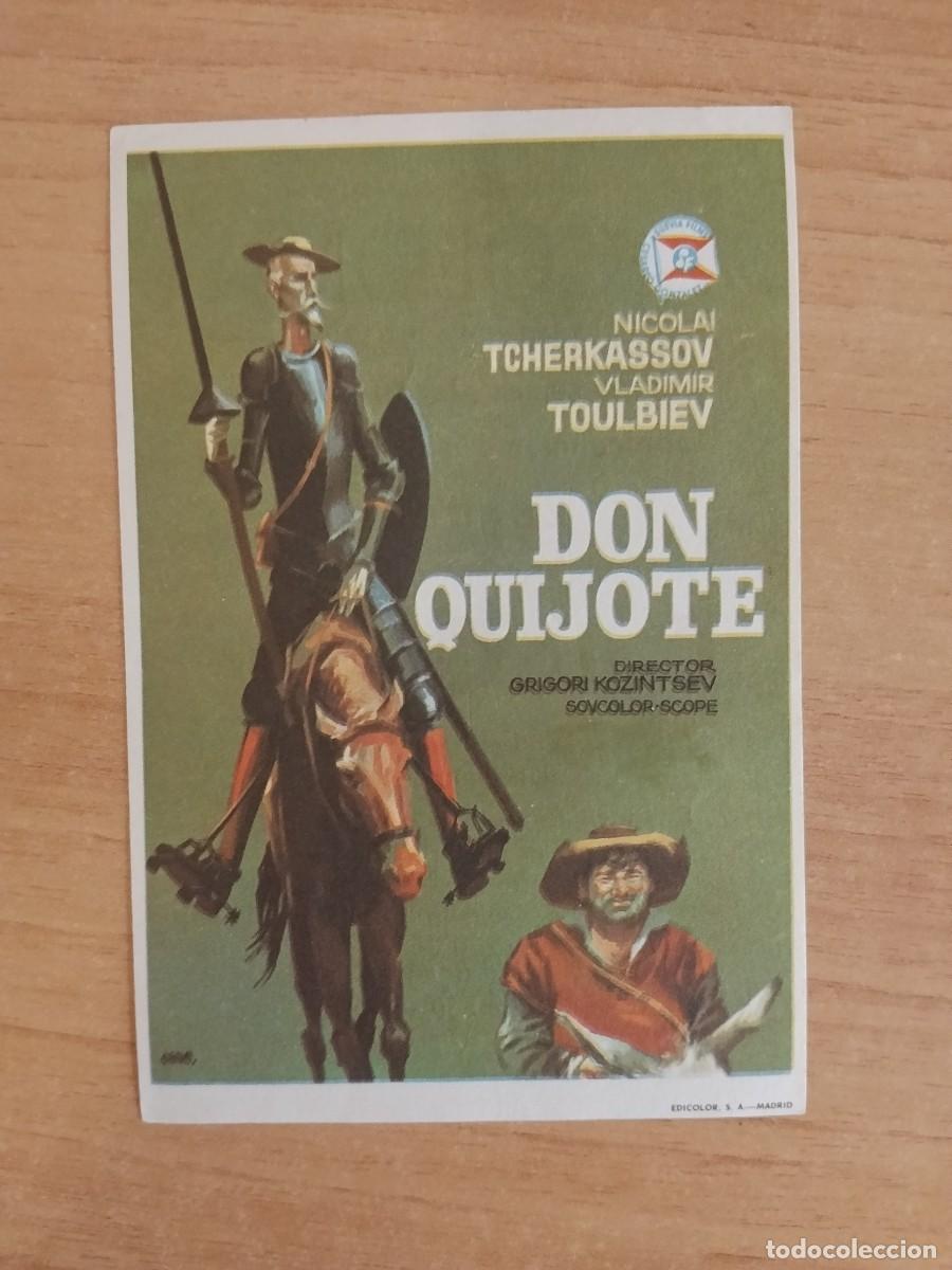 Folhetos de m&atilde;o de filmes antigos de cinema: TURQ -PROGRAMA DE LA PELICULA --`DON QUIJOTE ct
