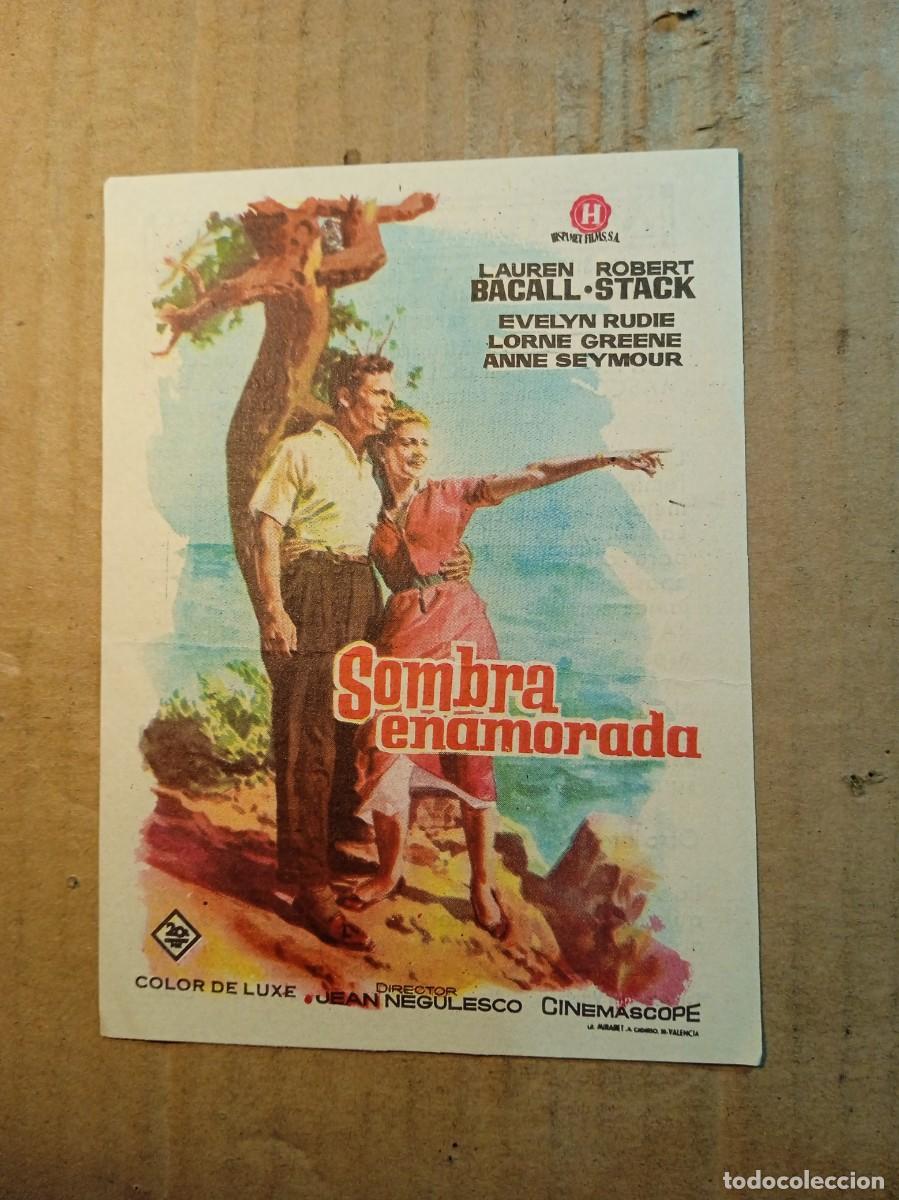 Cine: FOLLETO DE MANO CON PUBLICIDAD SOMBRA ENAMORADA