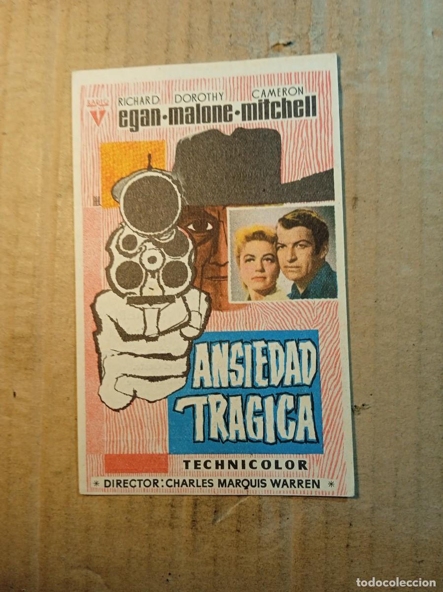 Kino: FOLLETO DE MANO CON PUBLICIDAD ANSIEDAD TR&Aacute;GICA