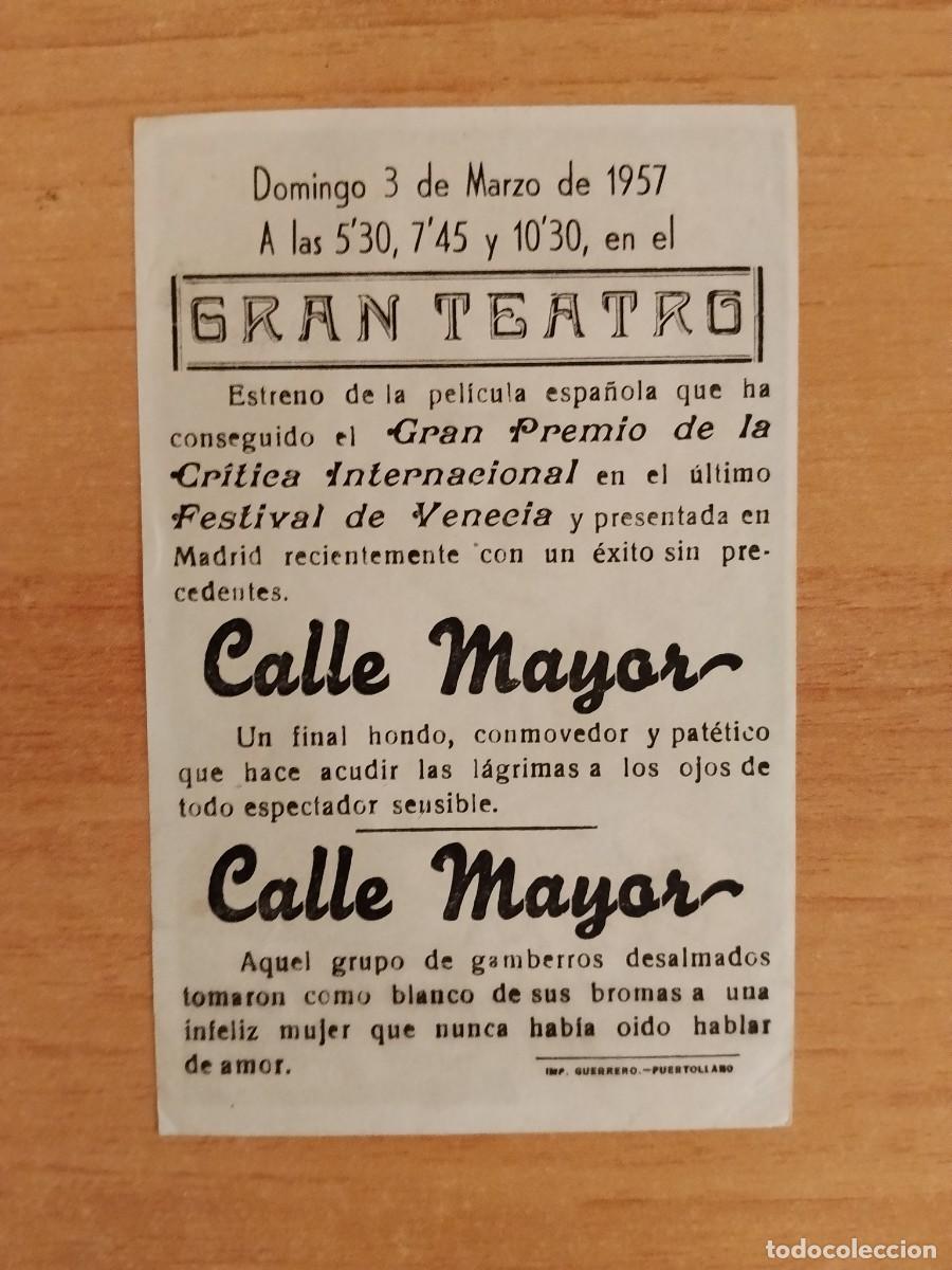 Cine: ROSA-PROGRAMA DE LA PELICULA --CALLE MAYOR ct - Foto 2