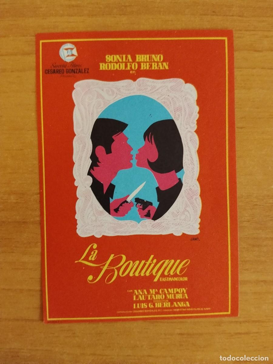 Cine: ROSA-PROGRAMA DE LA PELICULA --LA BOUTIQUE