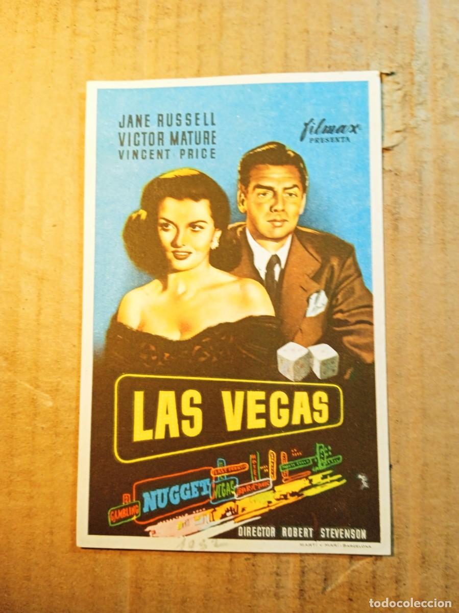  Flyers Publicitaires de films Anciens: FOLLETO DE MANO CON PUBLICIDAD LAS VEGAS