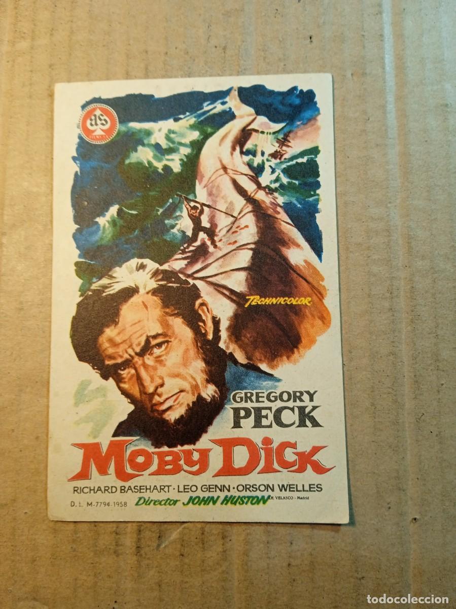  Flyers Publicitaires de films Anciens: FOLLETO DE MANO CON PUBLICIDAD MOBY DICK