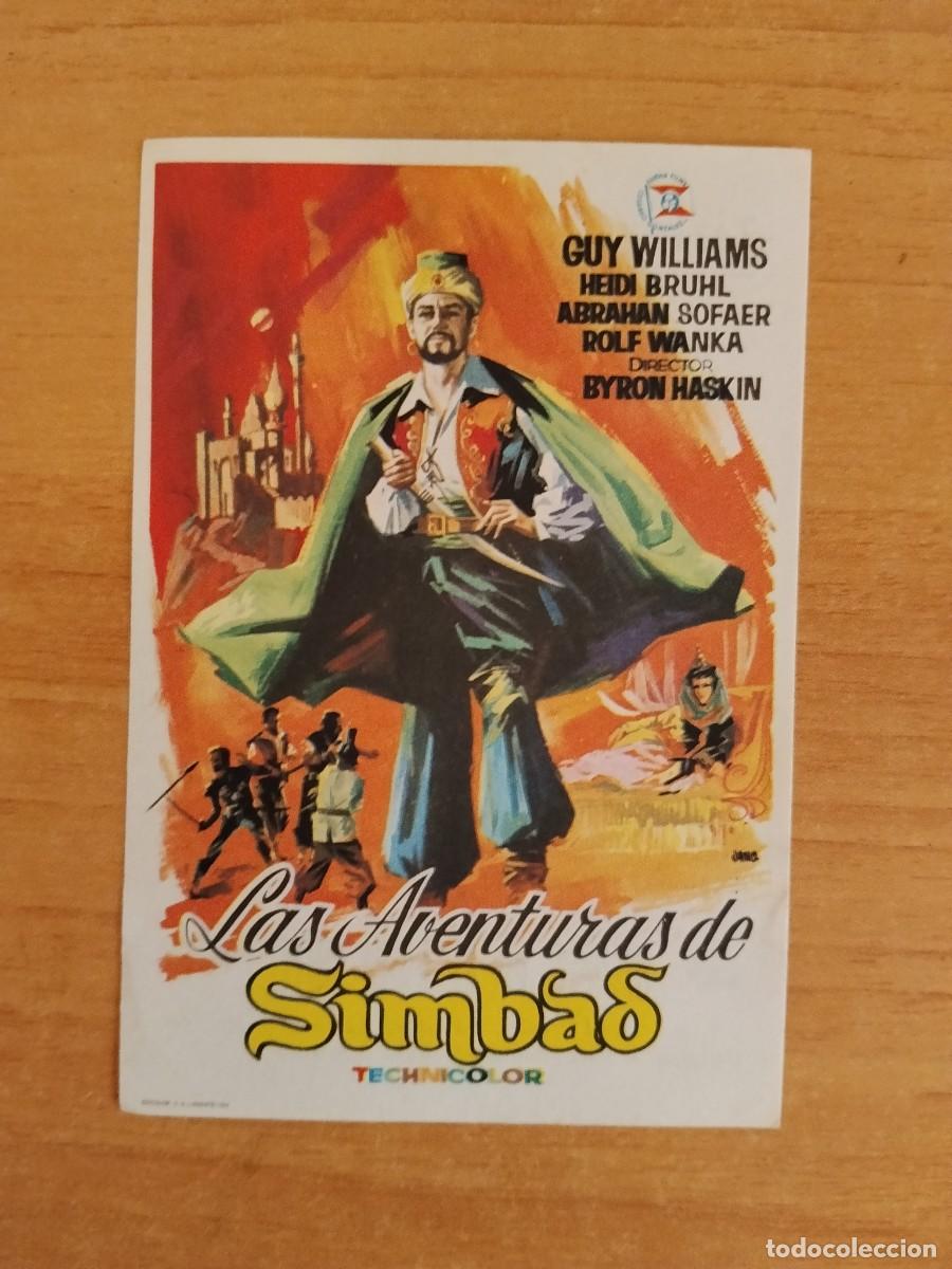 Cine: ROSA-PROGRAMA DE LA PELICULA --LAS AVENTURAS DE SIMBAD ct