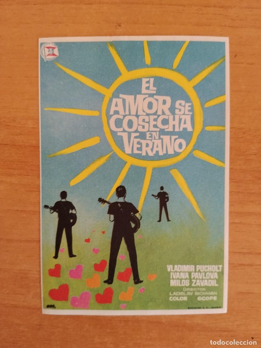 Cine: ROSA-PROGRAMA DE LA PELICULA --EL AMOR SE COSECHA EN VERANO
