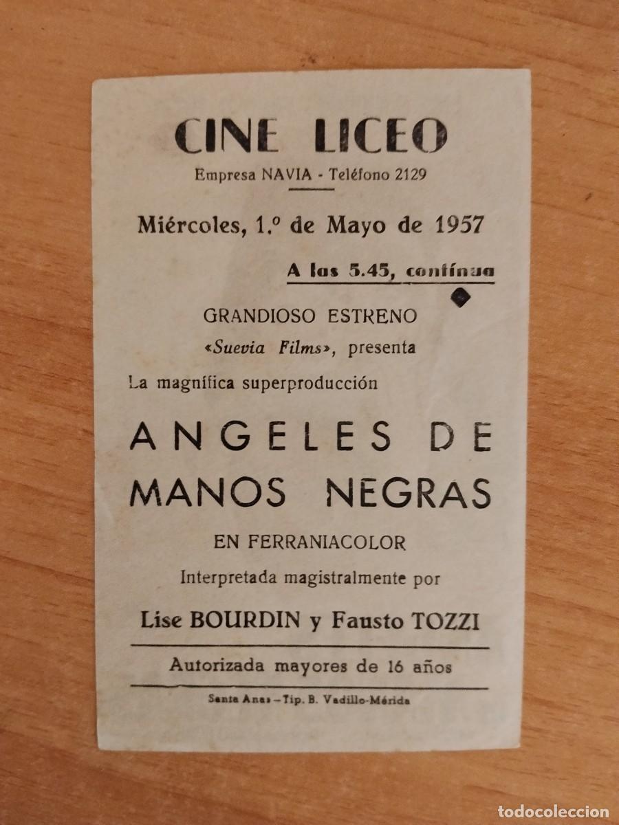 Cine: ROSA-PROGRAMA DE LA PELICULA --ANGELES DE MANOS NEGRAS ct - Foto 2