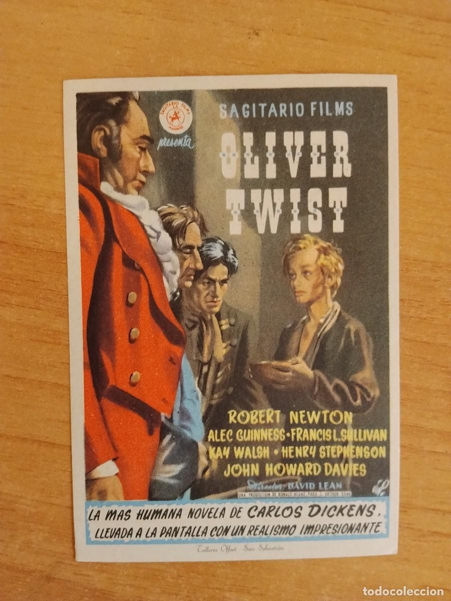 Cine: ROSA-PROGRAMA DE LA PELICULA --OLIVER TWIST ct