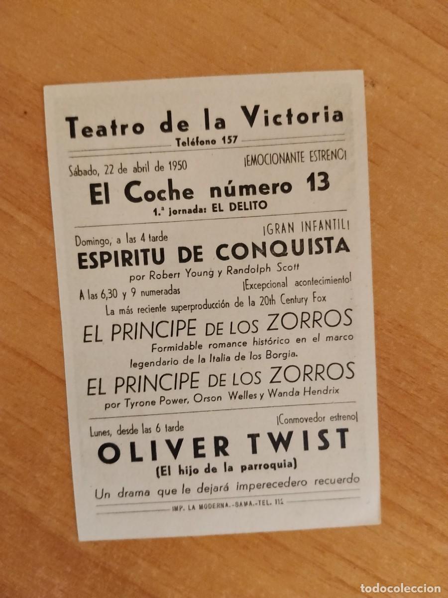 Cine: ROSA-PROGRAMA DE LA PELICULA --OLIVER TWIST ct - Foto 2