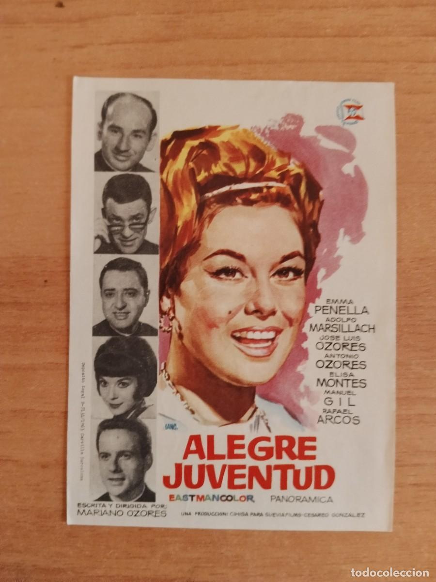 Cine: ROSA-PROGRAMA DE LA PELICULA --ALEGRE JUVENTUD