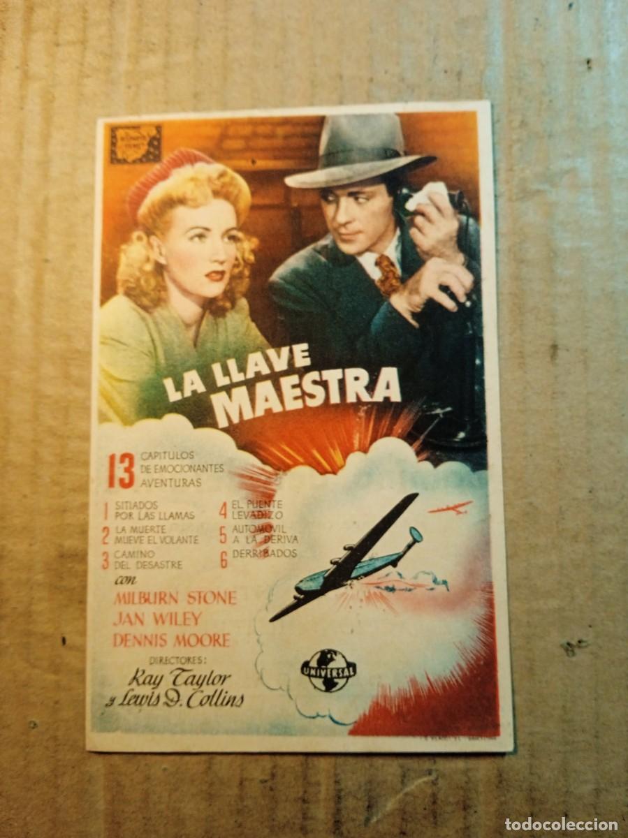  Flyers Publicitaires de films Anciens: FOLLETO DE MANO CON PUBLICIDAD LA LLAVE MAESTRA