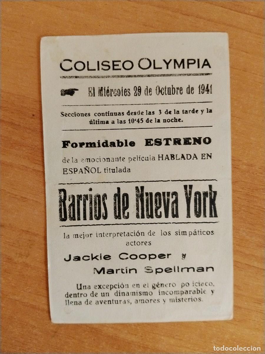 Cine: ROSA-PROGRAMA DE LA PELICULA --BARRIOS DE NUEVA YORK ct - Foto 2
