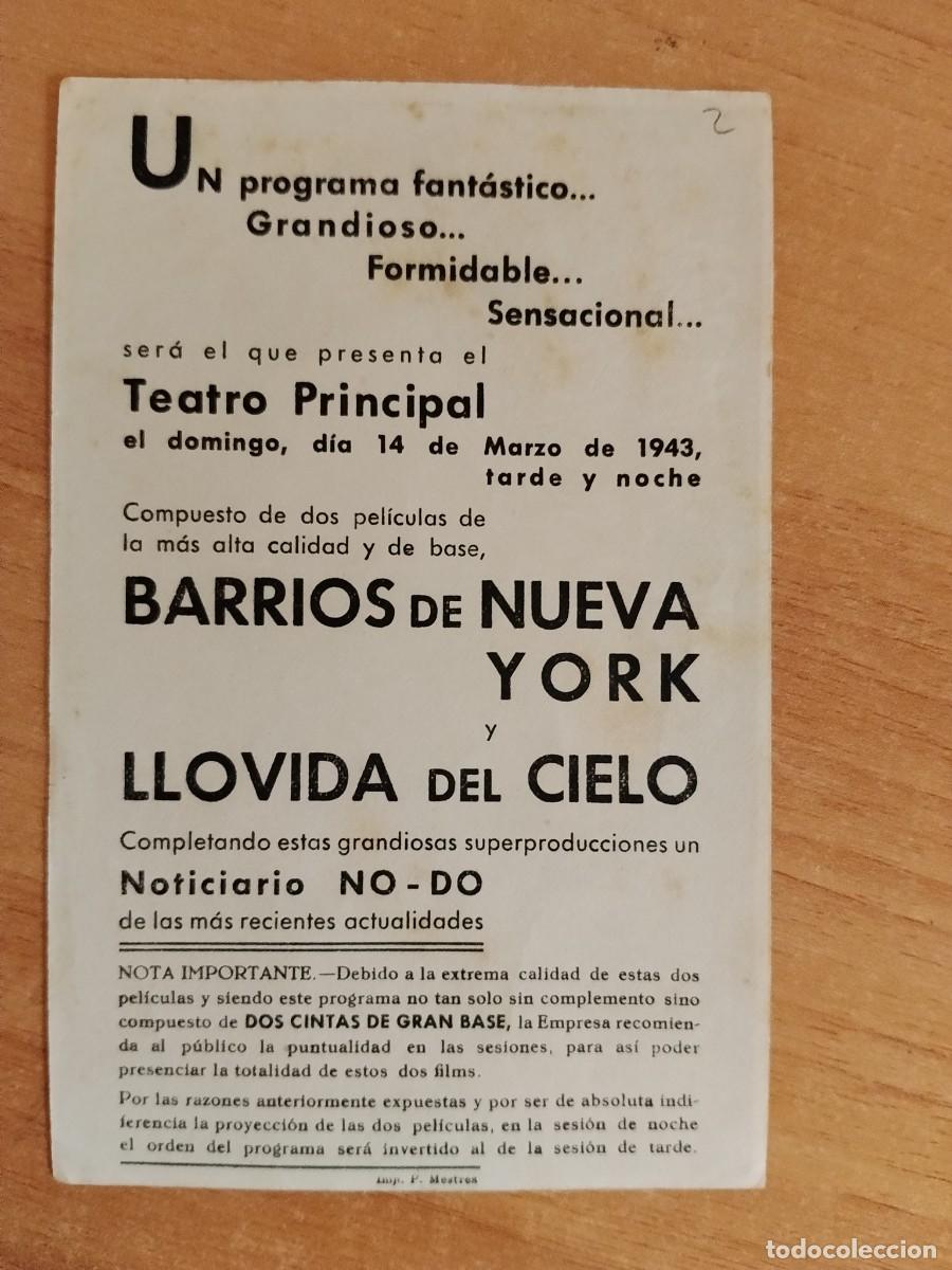 Cine: ROSA-PROGRAMA DE LA PELICULA --BARRIOS DE NUEVA YORK ct - Foto 2