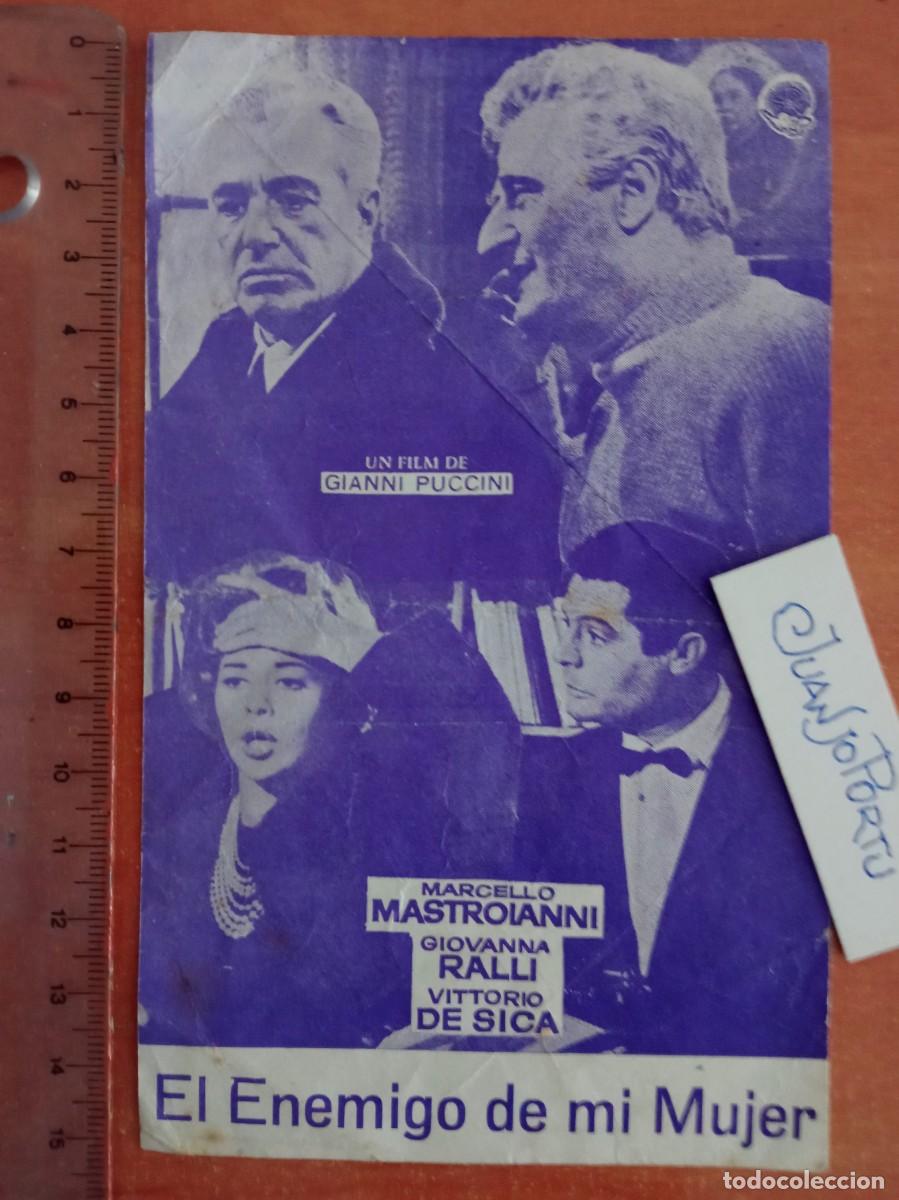 Cine: EL ENEMIGO DE MI MUJER, MARCELLO MASTROIANNI, CINE GRAN VIA, BILBAO