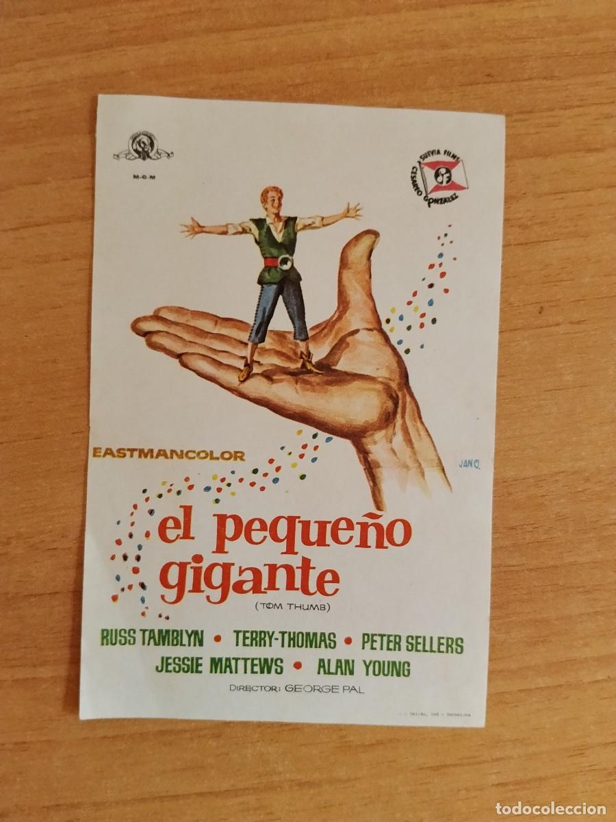 Cine: ROSA-PROGRAMA DE LA PELICULA --EL PEQUE&Ntilde;O GIGANTE