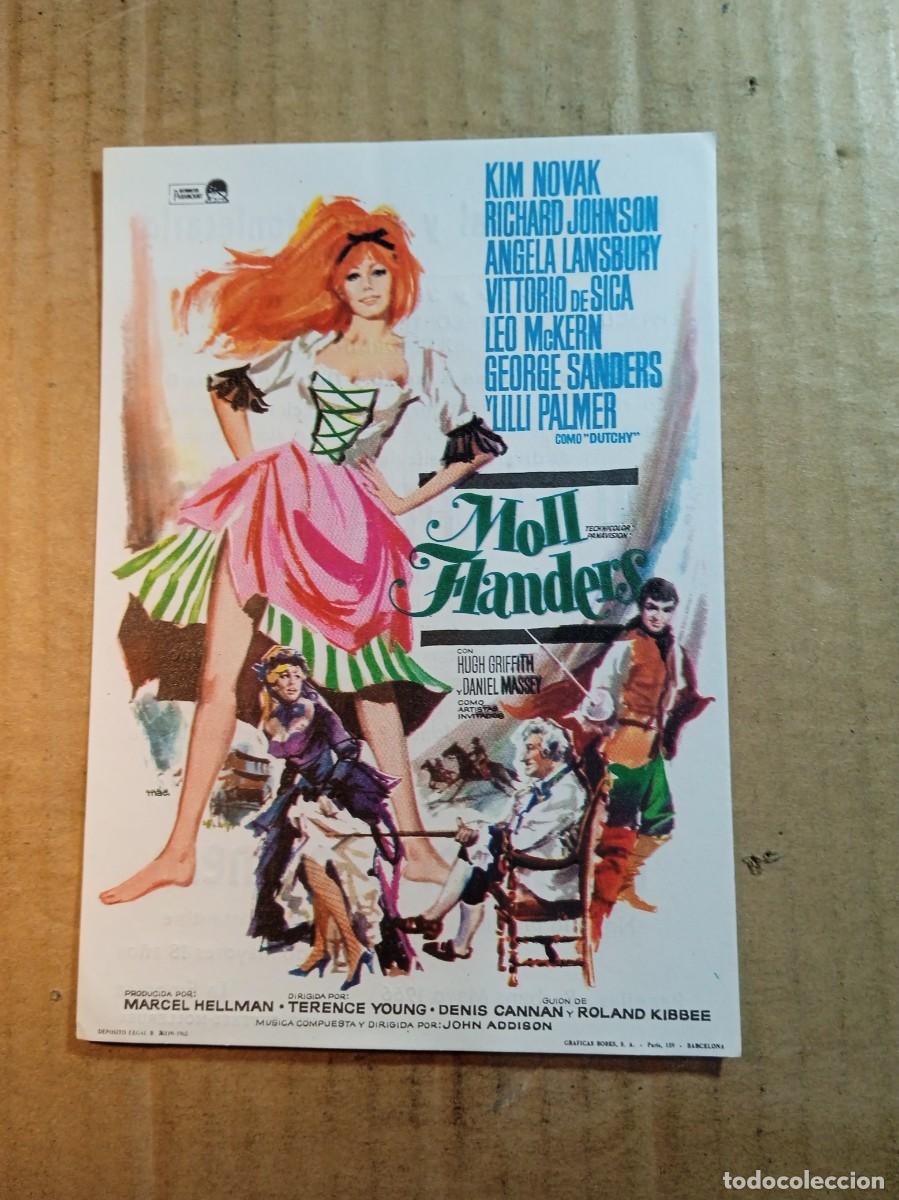 Foglietti di film di film antichi di cinema: FOLLETO DE MANO CON PUBLICIDAD MOLL FLANDERS