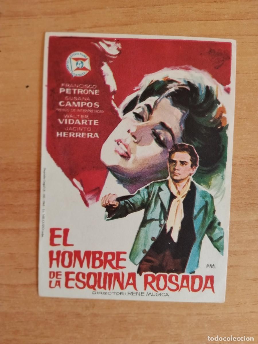 Cine: ROSA-PROGRAMA DE LA PELICULA --EL HOMBRE DE LA ESQUINA ROSADA