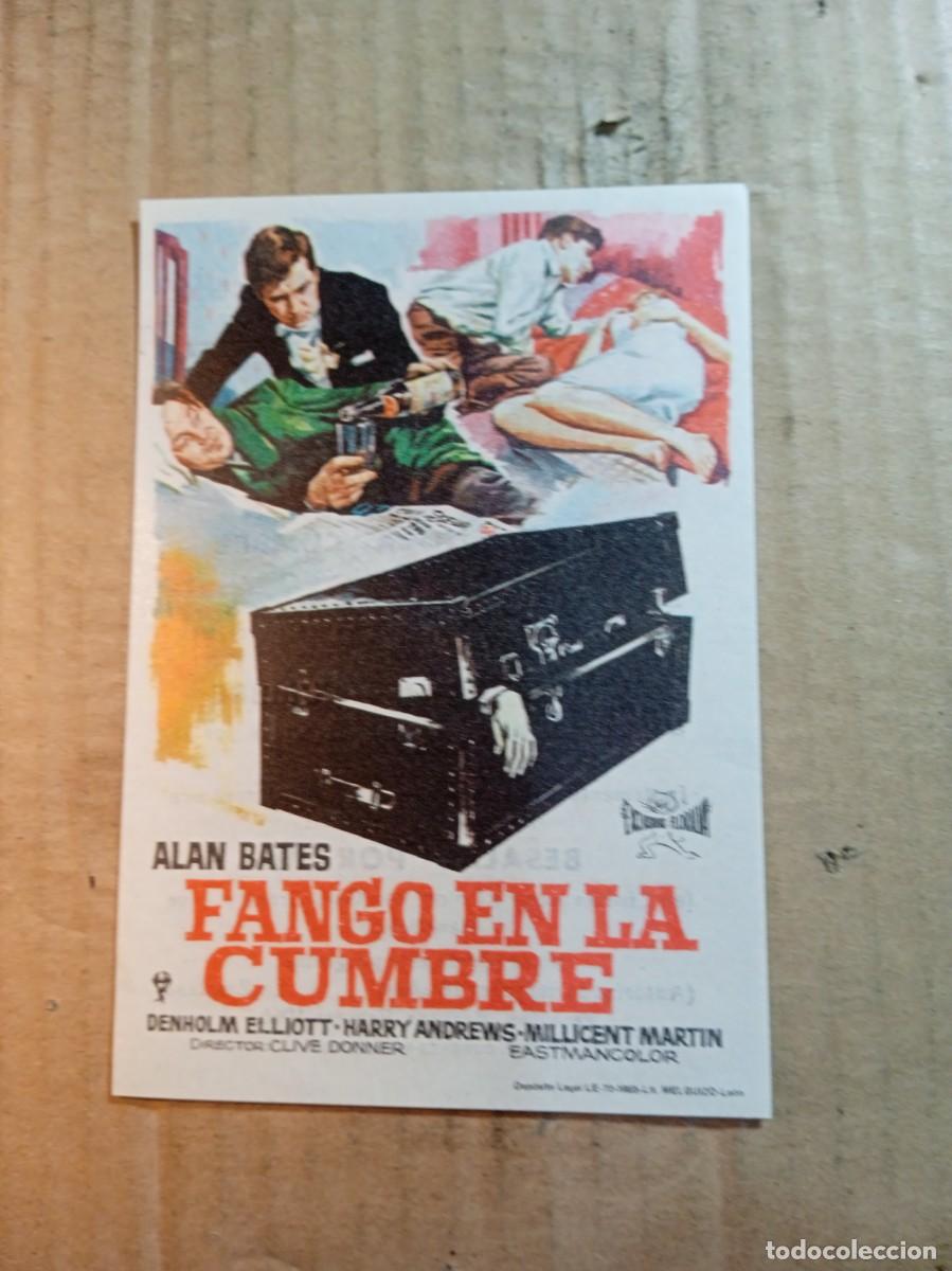 Cine: FOLLETO DE MANO CON PUBLICIDAD FANGO EN LA CUMBRE