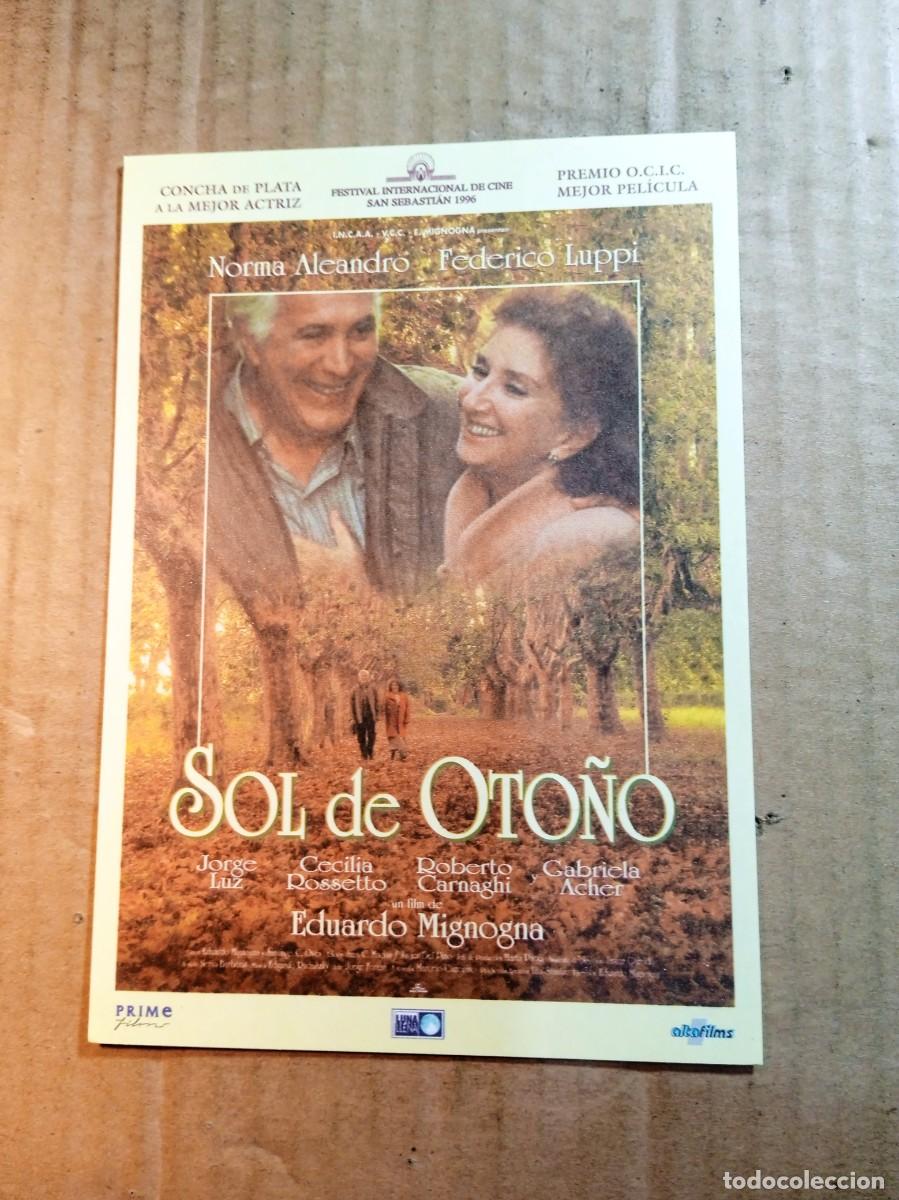 Cine: FOLLETO DE MANO CON PUBLICIDAD SOL DE OTO&Ntilde;O