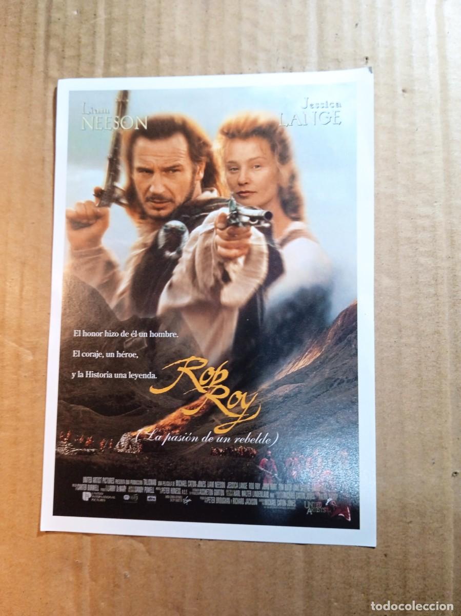  Foglietti di film di film antichi di cinema: FOLLETO DE MANO CON PUBLICIDAD ROB ROY (LA PASI&Oacute;N DE UN REBELDE)