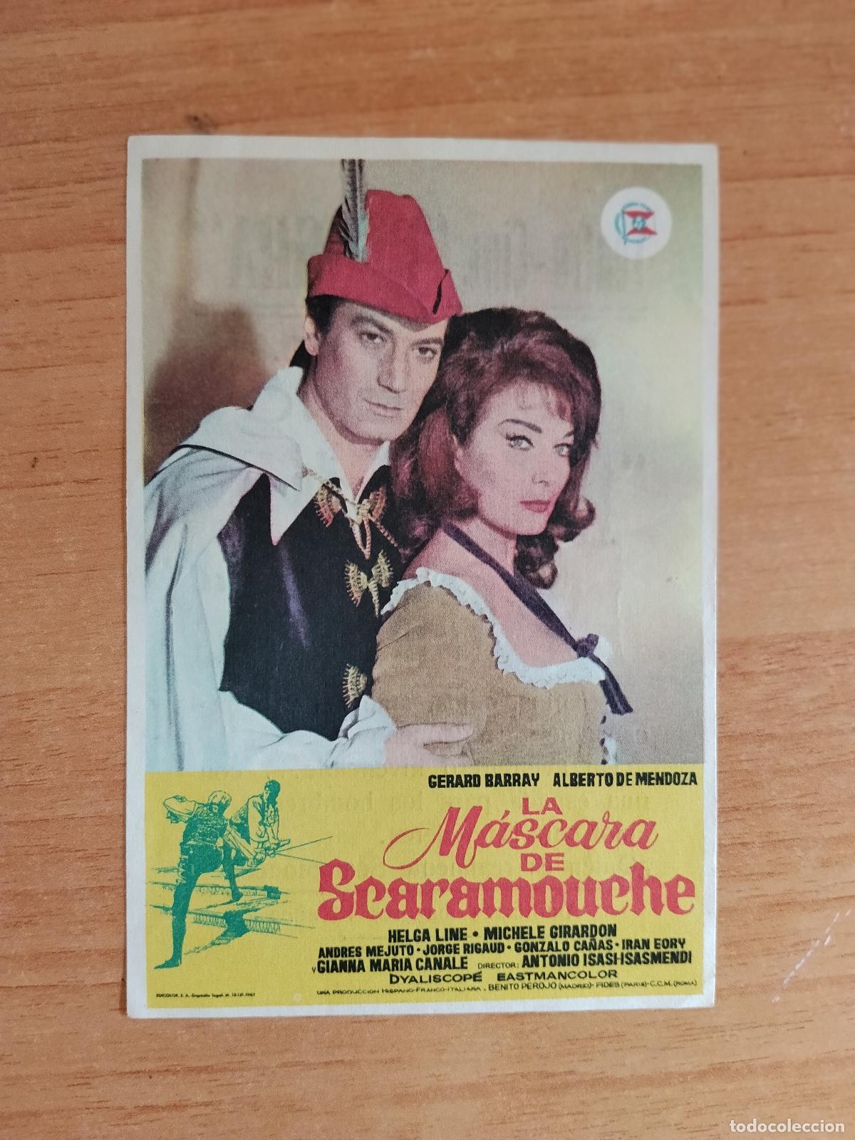 Cine: ROSA-PROGRAMA DE LA PELICULA --LA MASCARA DE SCARAMOUCHE ct
