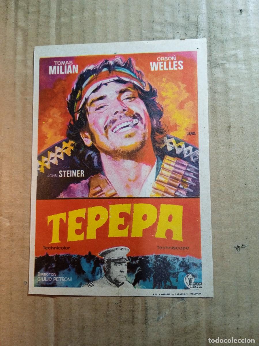Cine: FOLLETO DE MANO CON PUBLICIDAD TEPEPA