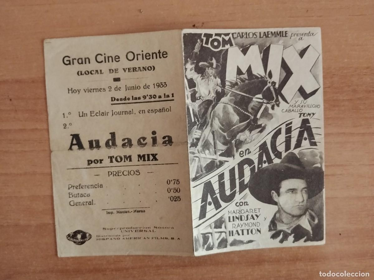 Cine: ROSA-PROGRAMA DE LA PELICULA --AUDACIA