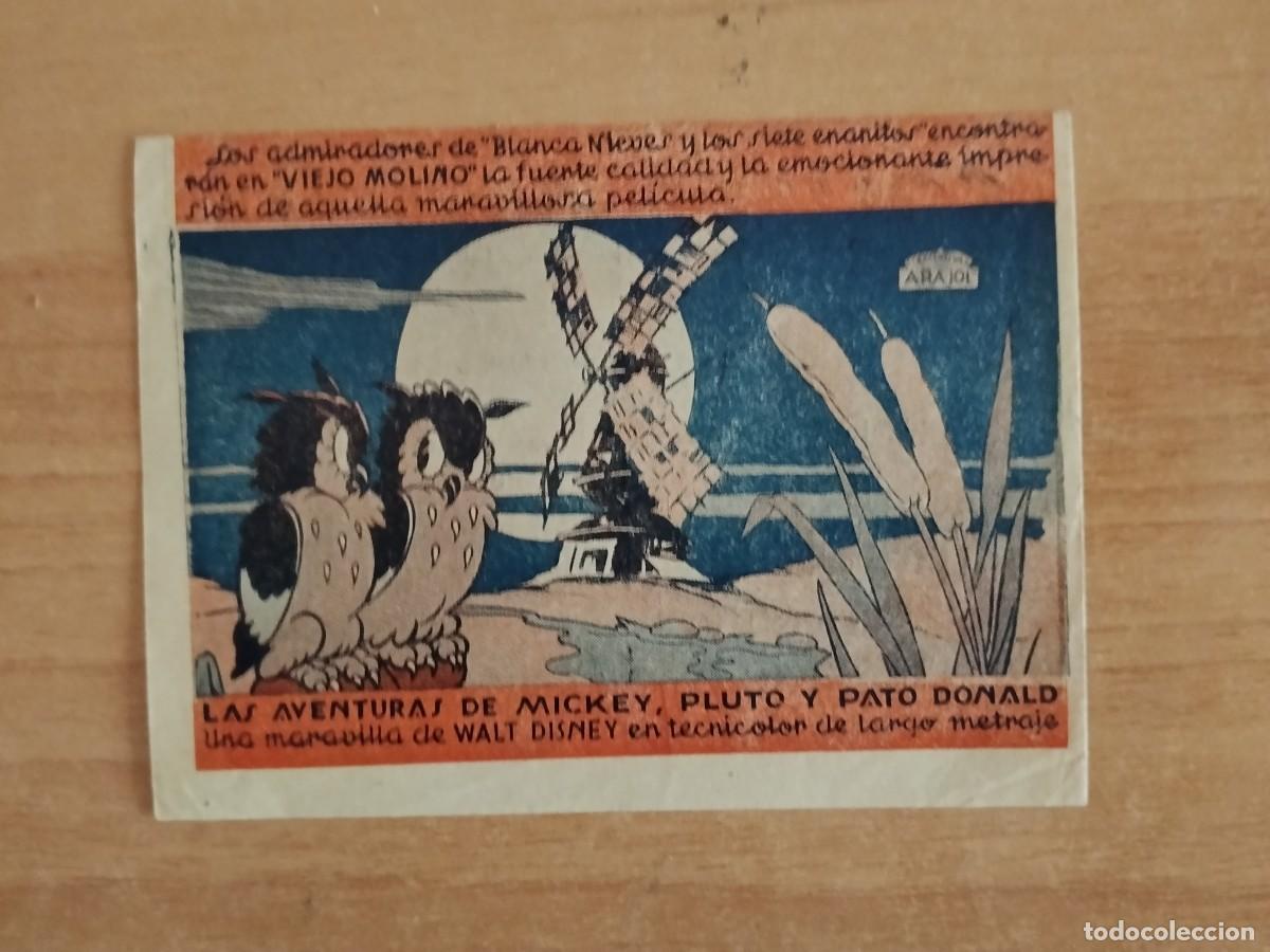 Cine: ROSA-PROGRAMA DE LA PELICULA --AVENTURAS DE MICKEY PLUTO Y PATO DONALD