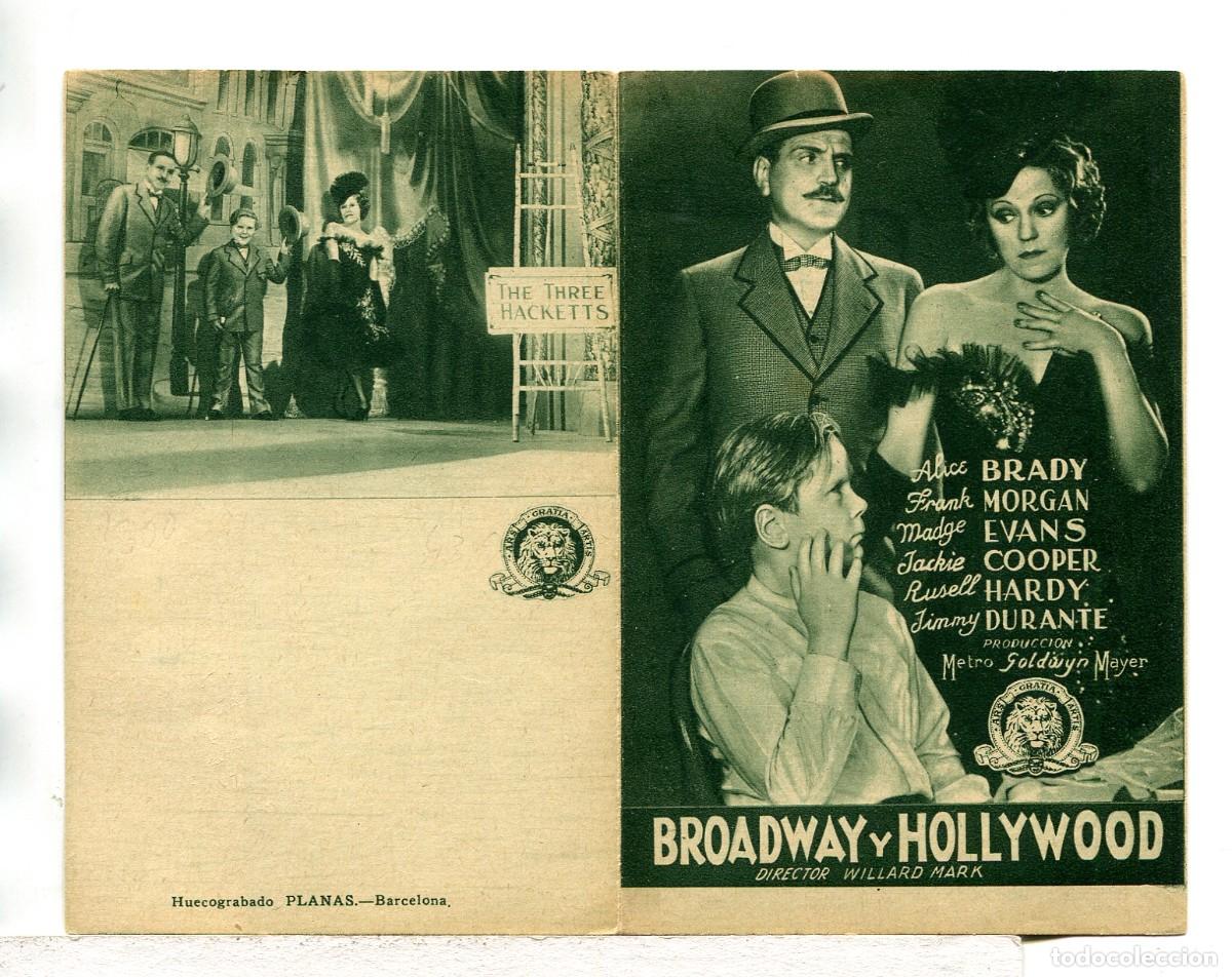 Cine: BROADWAY Y HOLLYWOOD.