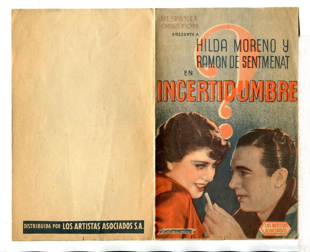 Cine: INCERTIDUMBRE, con Hilda Moreno.