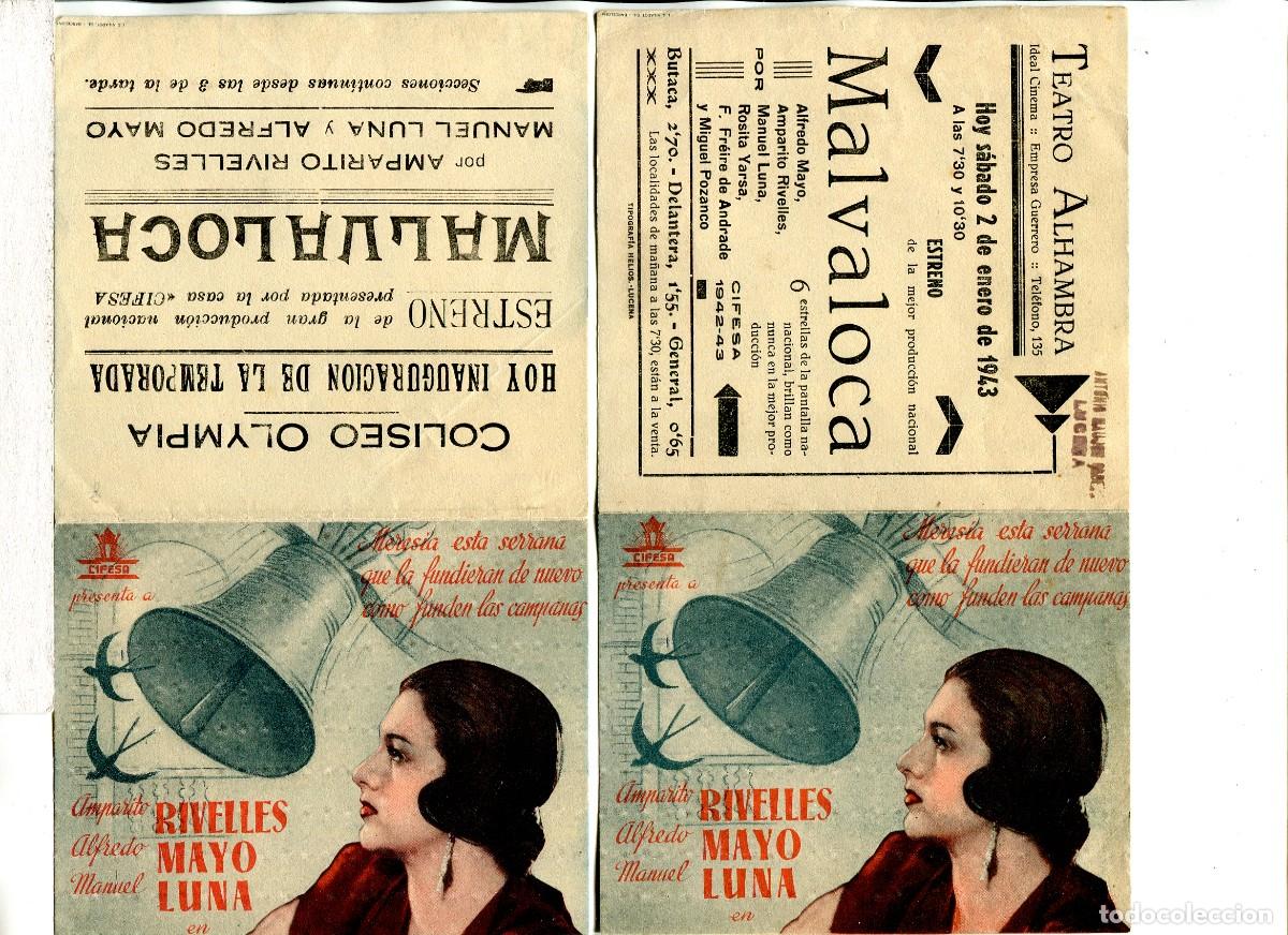 Cine: MALVALOCA. con Amparito Rivelles. - Foto 2