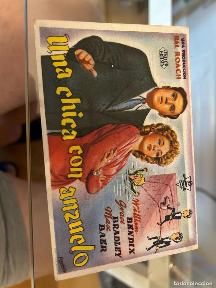 Cine: 1907 UNA CHICA CON ANZUELO CINE CALATRAVAS BURGOS SON PUBLICIDAD BUEN ESTADO